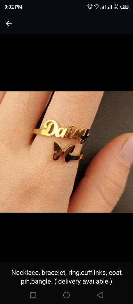 Custmized Jewelry Nackles, Cout Brouch, Kafling (Delivery Available)