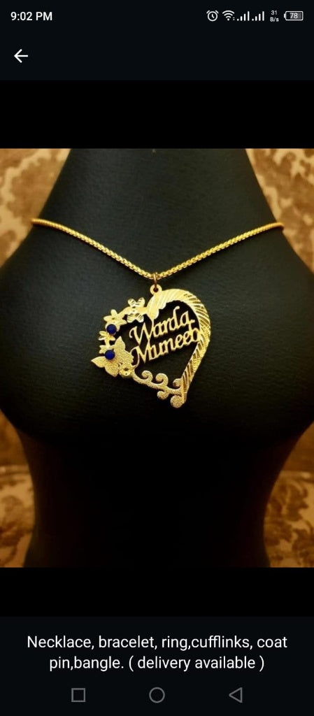 Custmized Jewelry Nackles, Cout Brouch, Kafling (Delivery Available)