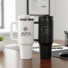 Tumbler White and Black 1.1 ML Customized