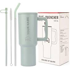 Tumbler White and Black 1.1 ML Customized
