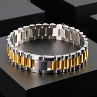 Two Tone Braclet  ( Golden Silver Blue )